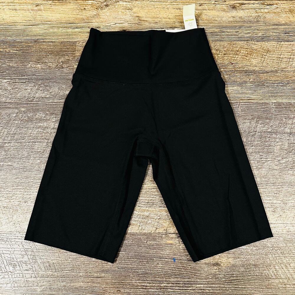 Offline by Aerie Goals Womens Black Hi Rise 9" Inseam Bike Shorts Size Small NWT